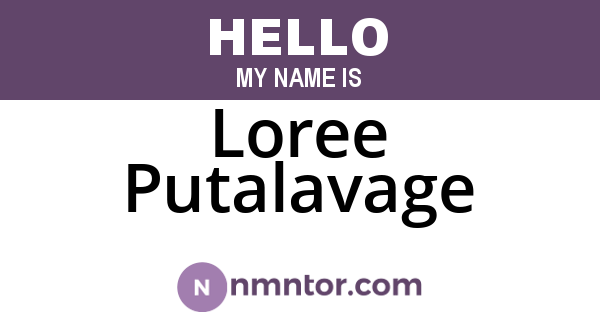 Loree Putalavage