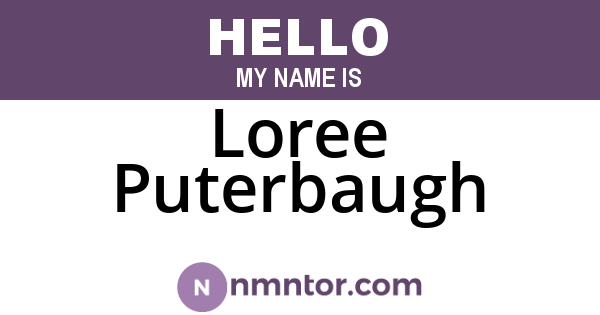 Loree Puterbaugh