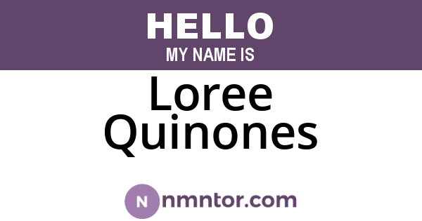 Loree Quinones
