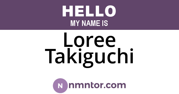 Loree Takiguchi