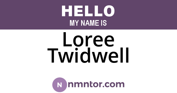 Loree Twidwell