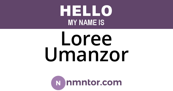 Loree Umanzor