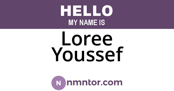 Loree Youssef