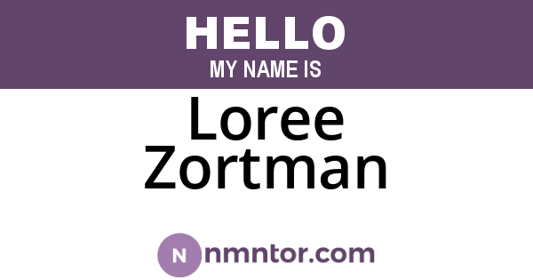 Loree Zortman
