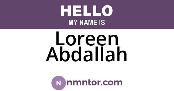 Loreen Abdallah