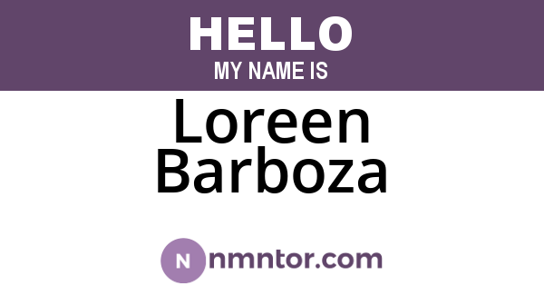 Loreen Barboza