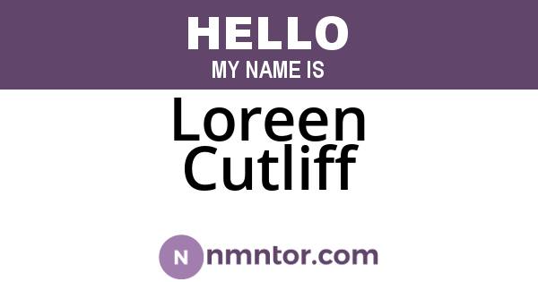 Loreen Cutliff