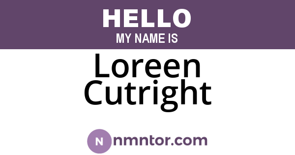 Loreen Cutright