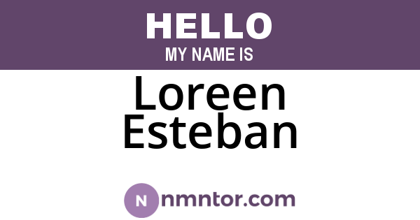 Loreen Esteban