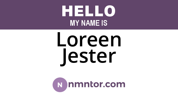 Loreen Jester