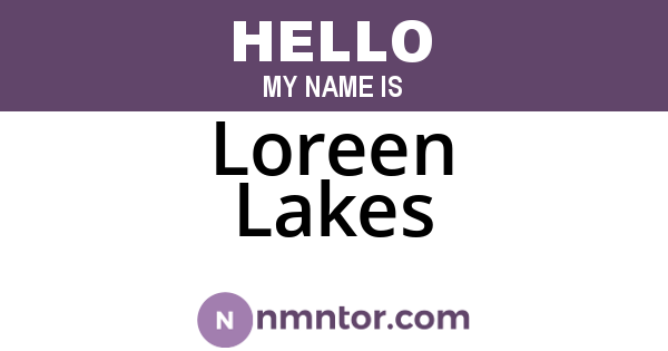Loreen Lakes