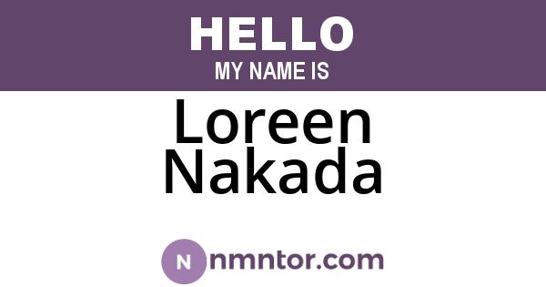 Loreen Nakada