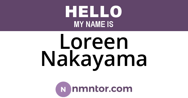 Loreen Nakayama