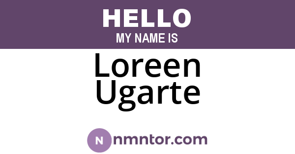 Loreen Ugarte