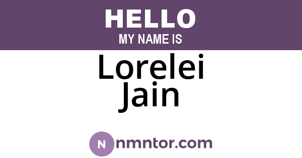 Lorelei Jain