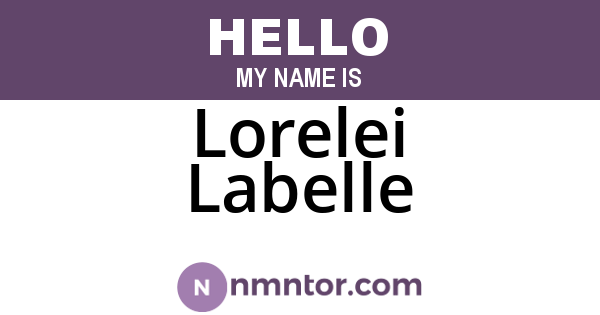 Lorelei Labelle