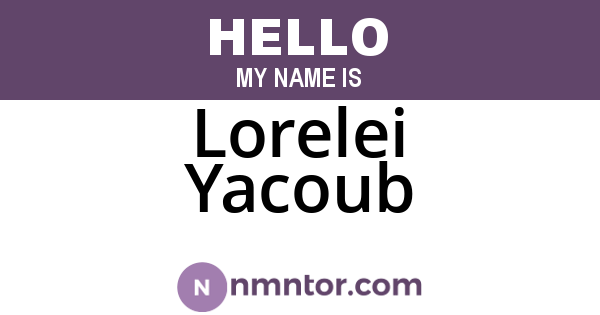 Lorelei Yacoub