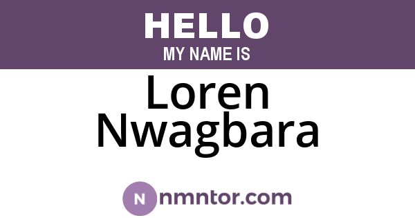 Loren Nwagbara