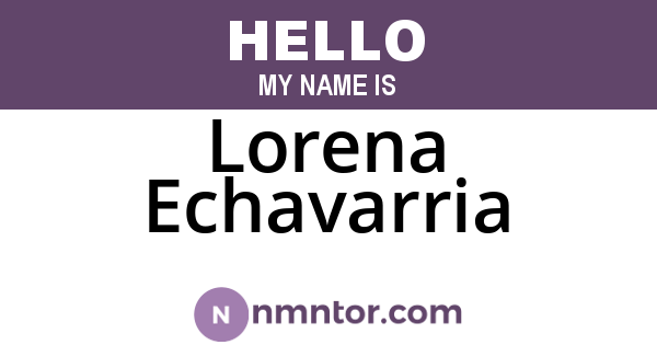 Lorena Echavarria