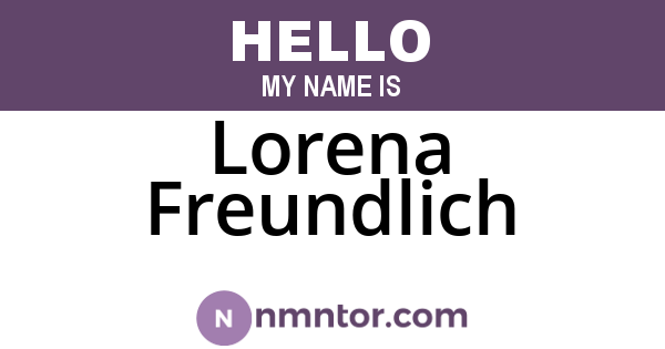 Lorena Freundlich