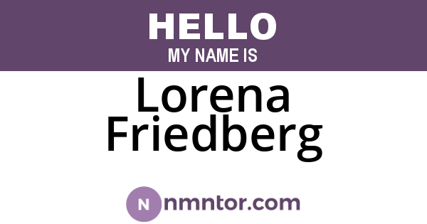 Lorena Friedberg