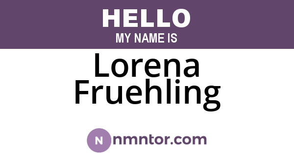 Lorena Fruehling