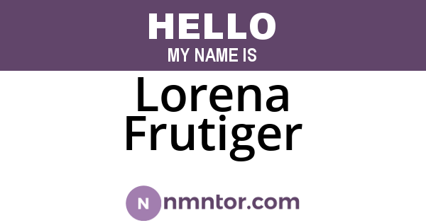 Lorena Frutiger