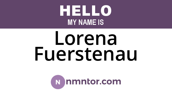 Lorena Fuerstenau