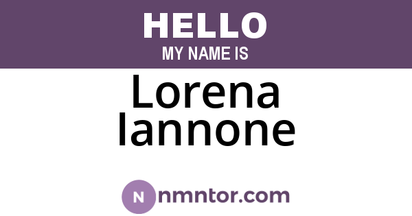 Lorena Iannone