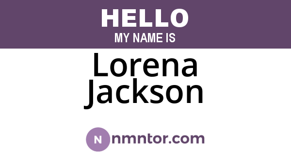Lorena Jackson