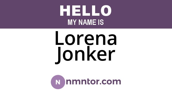 Lorena Jonker