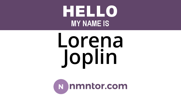 Lorena Joplin