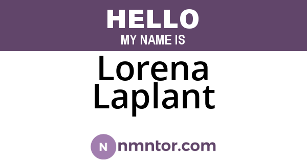 Lorena Laplant