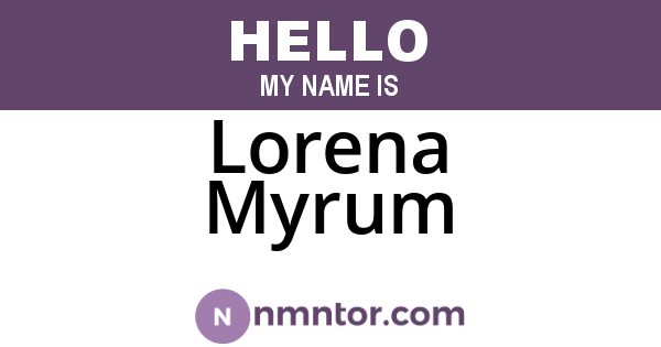 Lorena Myrum