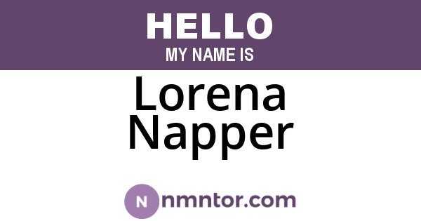 Lorena Napper