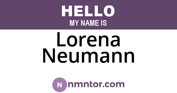 Lorena Neumann