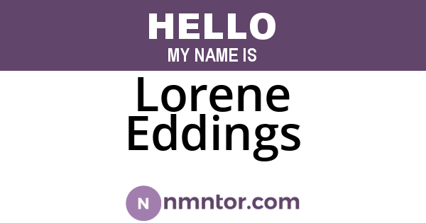 Lorene Eddings