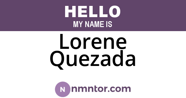 Lorene Quezada