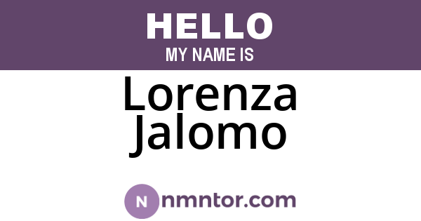 Lorenza Jalomo