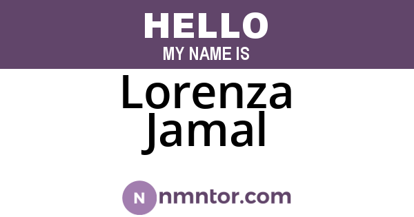 Lorenza Jamal