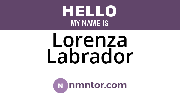 Lorenza Labrador
