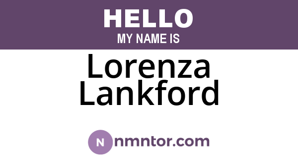 Lorenza Lankford