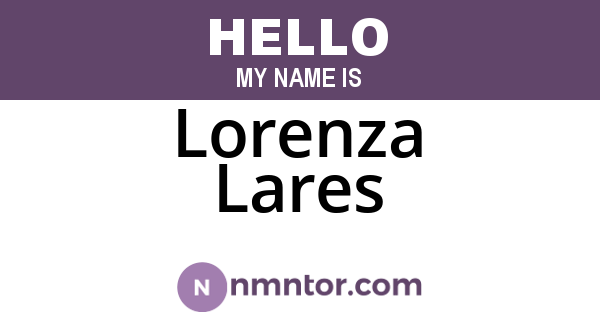 Lorenza Lares