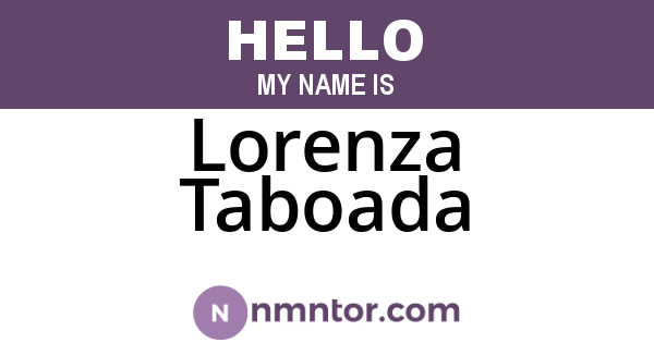 Lorenza Taboada