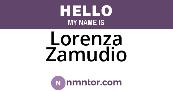 Lorenza Zamudio