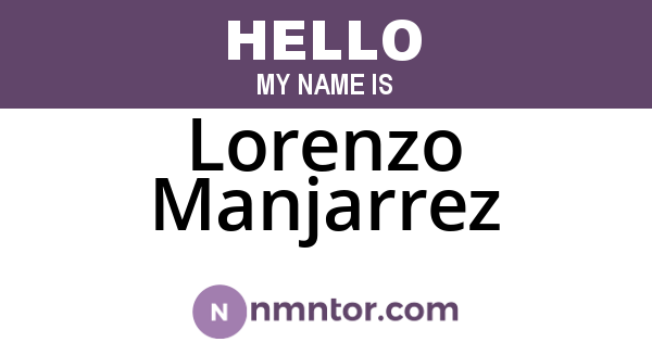 Lorenzo Manjarrez
