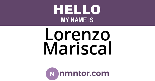 Lorenzo Mariscal