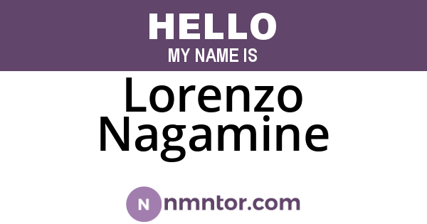 Lorenzo Nagamine