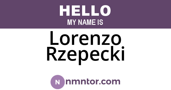 Lorenzo Rzepecki