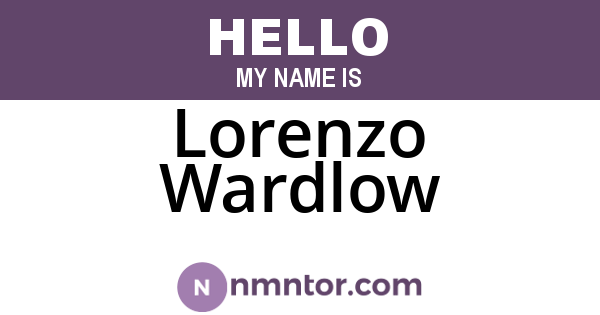 Lorenzo Wardlow